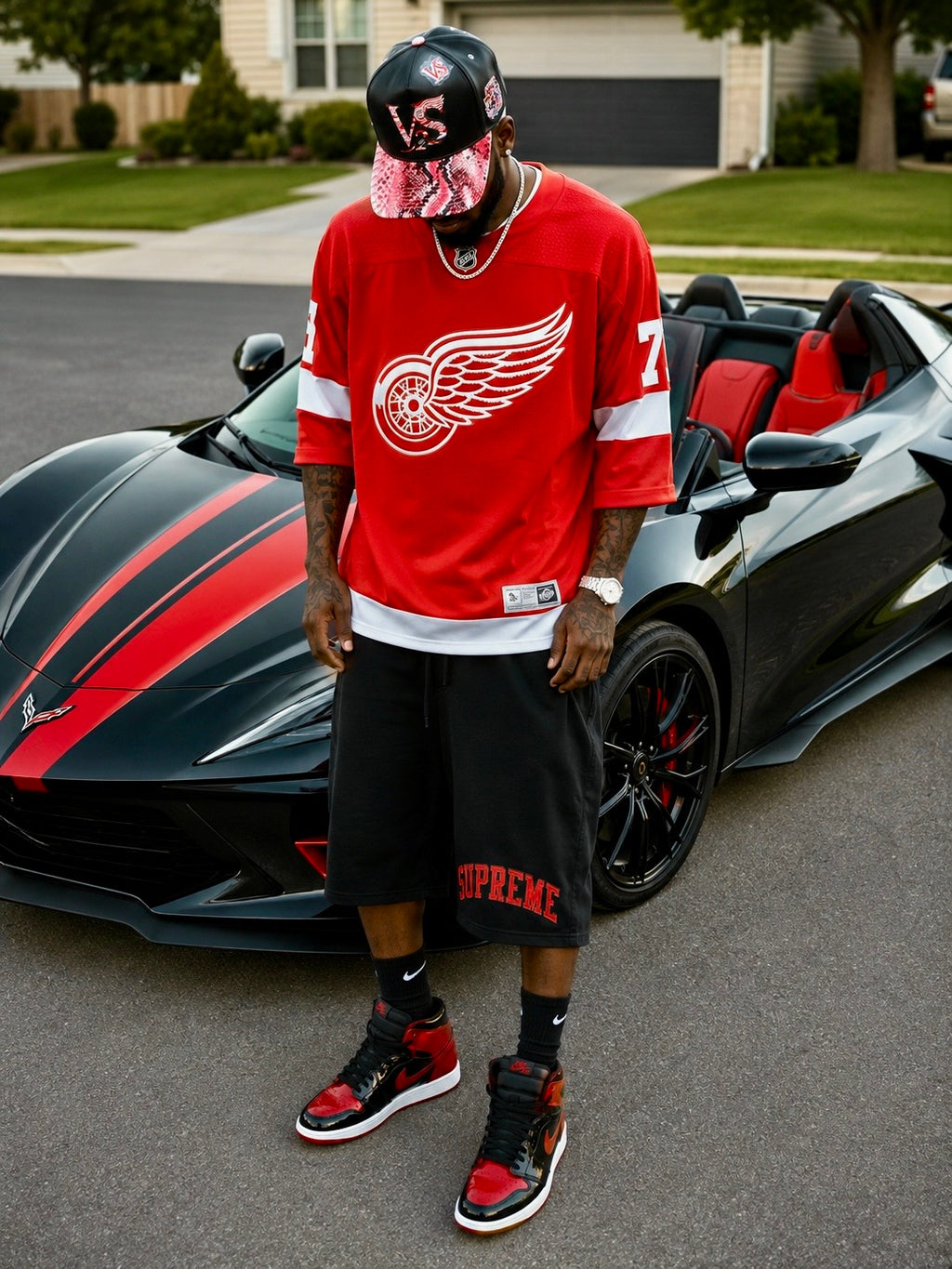 V-SQRD Detroit Heritage Premium Leather Snapback – Red Snakeskin Edition Only a limited number were produced. Once sold out, this design will not be restocked. Built for individuals who move with Vision, Strength, Quality, Respect, and Discipline.