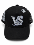 V-SQRD Signature Premium Snapback – Black & Silver Edition The Signature Black & Silver Edition was created for those who prefer a clean and powerful look.

The all-black body provides versatility while the silver embroidery creates the perfect contrast,
